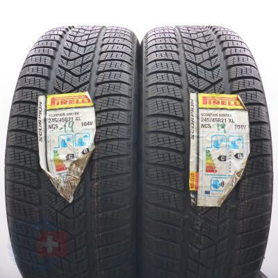 4. 245 45 21 4x PIRELLI 245/45 R21104V Scorpion Winter PNCS Winterreifen 2019 Ungebraucht   