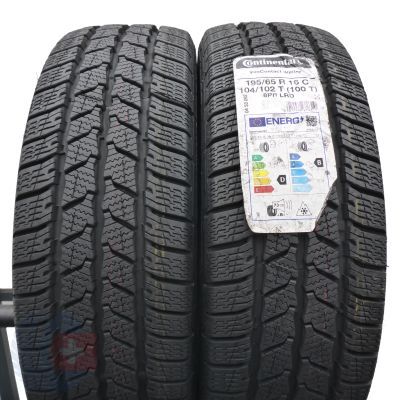 3. 195 65 16C 4x CONTINENTAL 195/65 R16C 104/102T VanContact Winter Winterreifen 2022 VOLL WIE NEU 
