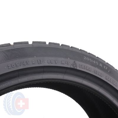 7. 2 x CONTINENTAL 205/45 R17 88V XL ContiWinterContact TS 830 P SSR Winterreifen 2021 VOLL WIE NEU 