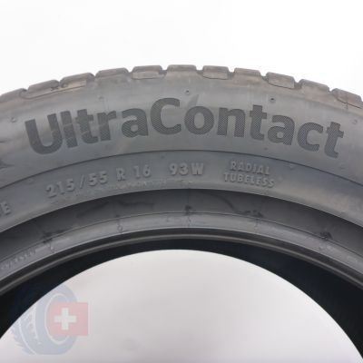 6. 215 55 16 4x CONTINENTAL 215/55 R16  93W UltraContact Sommerreifen 2023/24 VOLL WIE NEU 