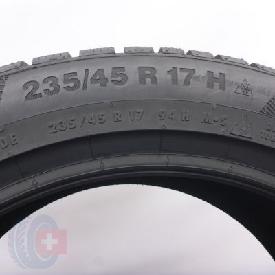 4. 235 45 17 1x CONTINENTAL 235/45 R17 94H WinterContact TS 850 P Winterreifen 2021 VOLL WIE NEU 