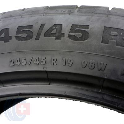 4. 245 45 19 2x CONTINENTAL 245/45 R19 98W ContiSportContact 5 SUV 2017 Sommerreifen 5,8mm