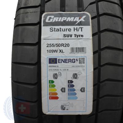 2. 255 50 20 4x GRIPMAX 255/50 R20 109W XL Stature H/P SUV Sommerreifen 2021 VOLL WIE NEU