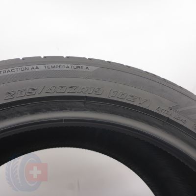 4. 265 40 19 2x YOKOHAMA 265/40 R19 102Y XL MO1 Advan Sport V107 Sommerreifen 2024 5,2mm