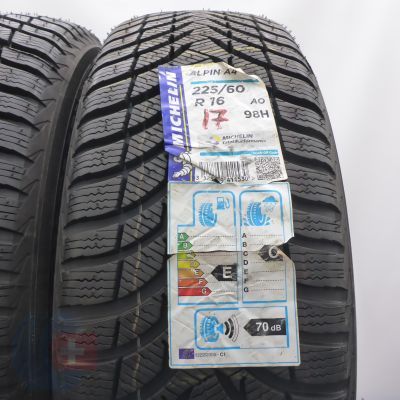 3.  225 60 16 2x MICHELIN  225/60 R16 98H Alpin A4 Winterreifen 2017 Ungebraucht  