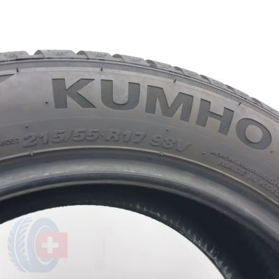 4. 215 55 17 2x KUMHO 215/55 R17 98V XL WinterCraft 52+ Winterreifen  2025 8,2mm WIE NEU