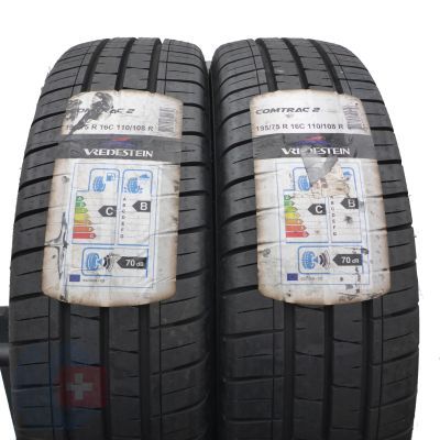 3. 195 75 16C 4x VREDESTEIN 195/75 R16C 110/108R Comtrac2 Sommerreifen 2019 WIE NEU VOLL