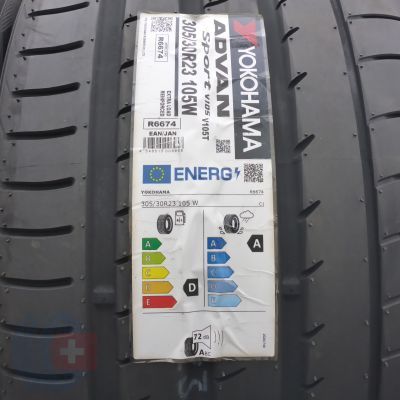 3. 305 30 23 2 x YOKOHAMA 305/30 R23 105W XL Advan Sport V105 Sommerreifen 2025 Ungebraucht  