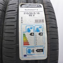 2.  215 55 16 2x CONTINENTAL 215/55 R16 93V EcoContact 6 Sommerreifen 2020 Ungebraucht  