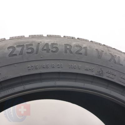 5. 275 45 21 2x CONTINENTAL 275/45 R21 110V XL WinterContact Ts870P Winterreifen 2024 7,8mm