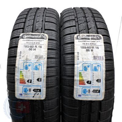 3. 4 x CONTINENTAL 185/60 R16 86H ContiWinterContact TS 810 S RSC Winterrreifen 2018 VOLL WIE NEU