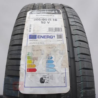 205 60 16 1x CONTINENTAL 205/60 R16 92V EcoContact 6 Sommerreifen 2022 VOLL
