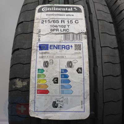 2. 215 65 15C 2x CONTINENTAL 215/65 R15C 104/102T VanContact Ultra Sommerreifen 2022 VOLL 2. 215 65 15C 2x CONTINENTAL 215/65 R15C 104/102T VanContact Ultra Sommerreifen 2022 VOLL