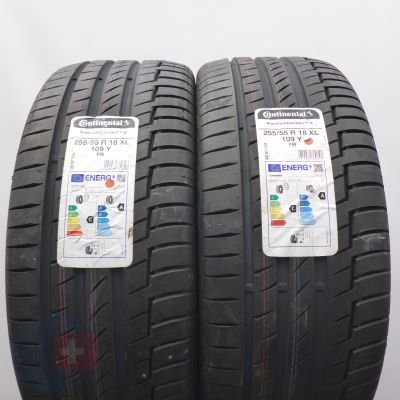 255 55 18 2x CONTINENTAL 255/55 R18 109Y XL PremiumContact6 Sommerreifen 2022 WIE NEU VOLL