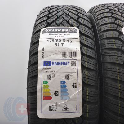 2. 175 60 15 4x CONTINENTAL 175/60 R15 81T WinterContact TS 860 Winterreifen 2023 Ungebraucht    