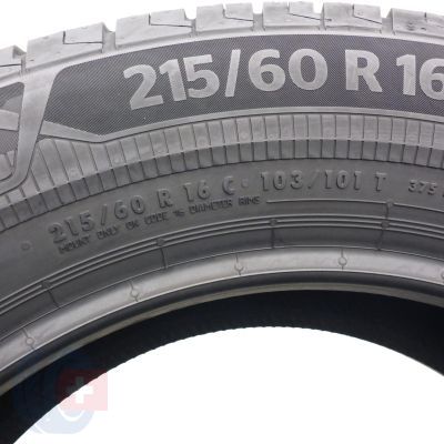 6. 215 60 16C 4x CONTINENTAL 215/60 R16C 103/101T ContiVanContact eco Sommerreifen 2021 VOLL WIE NEU