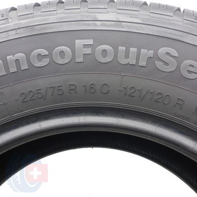 4. 225 75 16C 2x CONTINENTAL 225/75 R16C 121/120R VancoFourSeason Sommerreifen M+S 2016 9,2-9,5mm