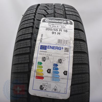205 55 16 1x CONTINENTAL 205/55 R16 91H WinterContact TS 860S BMW RunFlat Winterreifen 2022 VOLL