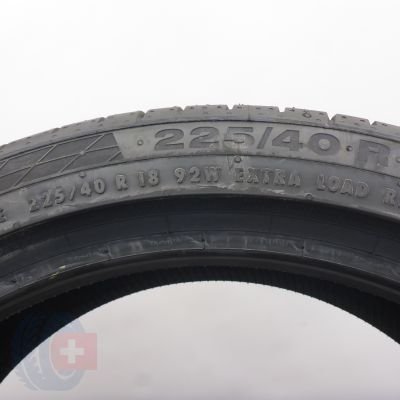 4. 225 40 18 2x CONTINENTAL 225/40 R18 92W XL ContiSportContact5 RunFlat Sommerreifen 2018 WIE NEU VOLL