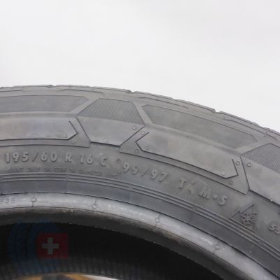 6. 195 60 16C 2x CONTINENTAL 195/60 R16C 99/97T VanContact Winter Winterreifen 2023/24 VOLL