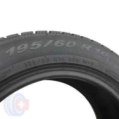 5. 4 x PIRELLI 195/60 R16 89H BMW SnowControl Serie 3 Winter 210 Winterreifen 2018 WIE NEU 7,5-8mm