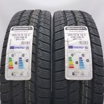 4. 205 75 16C 2x CONTINENTAL 205/75 R16C 110/108R VanContact Winter Winterreifen 2022 VOLL