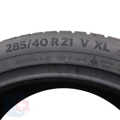 5. 285 40 21 2x CONTINENTAL 285/40 R21 109V XL WinterContact TS870P Winterreifen 2023 VOLL Wie Neu