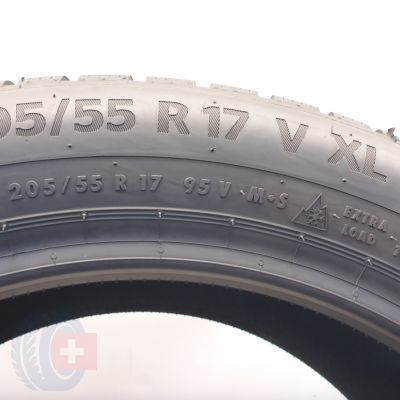 6.  205 55 17 2x CONTINENTAL 205/55 R17 95V XL WinterContact TS 870 P Winterreifen 2024 8,5-8,2mm WIE NEU 
