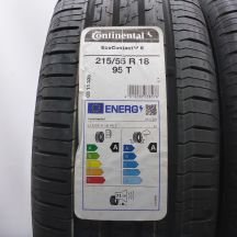 2. 215 55 18 4x CONTINENTAL 215/55 R18 95T EcoContact6 Sommerreifen 2023 VOLL