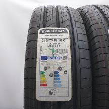 2. 215 75 16C 4x CONTINENTAL 215/75 R16C 116/114R VanContact Ultra Sommerreifen 2023 VOLL WIE NEU 