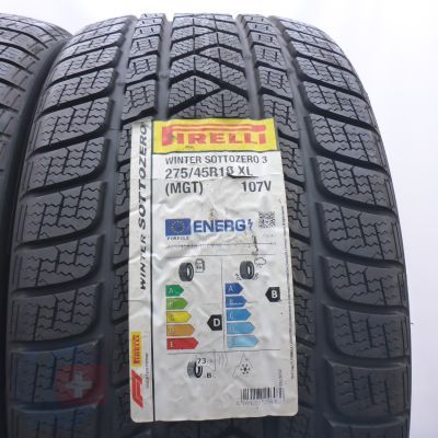 2. 275 45 18 2x PIRELLI 275/45 R18 107V XL Winter Sottozero 3 MGT Winterreifen 2021 Ungebraucht  