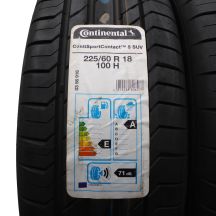 2. 225 60 18 2x CONTINENTAL 225/60 R18 100H ContiSportContact 5 SUV Sommerreifen 2020 VOLL Wie Neu