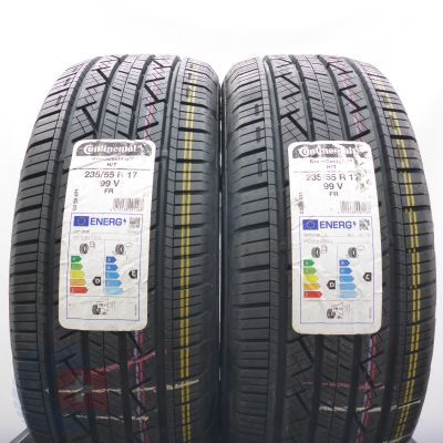3. 235 55 17 4x CONTINENTAL 235/55 R17  99V CrossContact H/T M+S Sommerreifen 2023  VOLL WIE NEU 