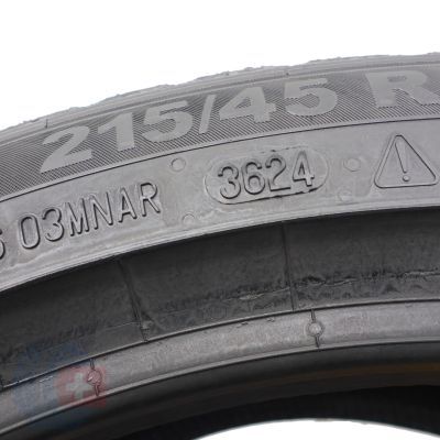 2. 215 45 17 4x SEMPERIT 215/45 R17 91V XL Speed-Grip 5 Winterreifen 2024 8-8,5mm