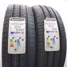 4. 215/75 R16C 4x CONTINENTAL 215/75 R16C 116/114R VanContact Ultra Sommerreifen 2023  VOLL WIE NEU 