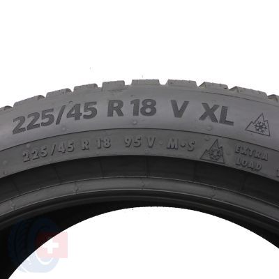 6. 2 x CONTINENTAL 225/45 R18 95V XL WinterContact Ts870P Winterreifen 2021, 2022 WIE NEU 6,8-7,2mm