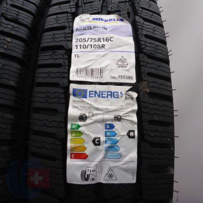 2. 205 75 16C 4x MICHELIN 205/75 R16C 110/108R Agilis Alpin Winterreifen 2025 VOLL WIE NEU