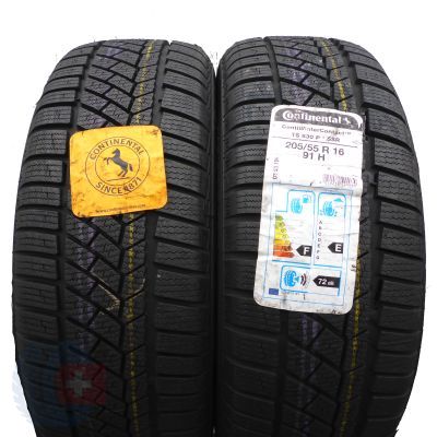 3. 205 55 16 4x CONTINENTAL 205/55 R16 91H ContiWinterContact TS 830 P BMW RUN FLAT Winterreifen 2018 VOLLWIE NEU