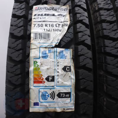 2. 7.50 R16 2x BRIDGESTONE 112/107N Dueler A/T694 Sommerreifen M+S 2016 UNGEBRAUCHT  2. 7.50 R16 2x BRIDGESTONE 112/107N Dueler A/T694 Sommerreifen M+S 2016 UNGEBRAUCHT