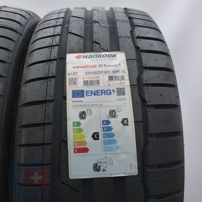 2. 225 40 19 2x HANKOOK 225/40 R19 93Y XL Ventus S1 Evo3 Sommerreifen 2022 Ungebraucht   
