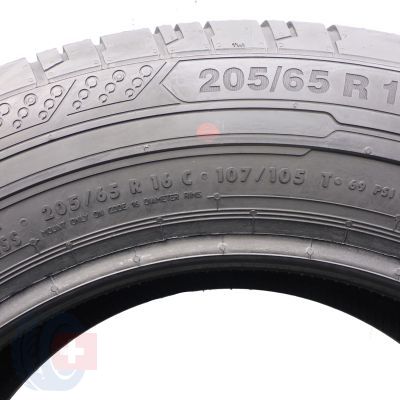6. 205 65 16C 2x CONTINENTAL 205/65 R16C 107/105T ContiVanContact 200 Sommerreifen 2016 9mm 