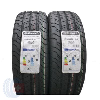 3. 195 60 16C 4x CONTINENTAL 195/60 R16C 99/97H ContiVanContact 100 Sommerreifen 2022 VOLL WIE NEU