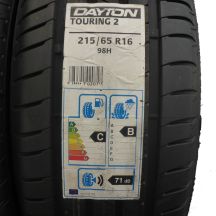 2. 4 x DAYTON 215/65 R16 98H Touring 2 Sommerreifen  2017 VOLL WIE NEU