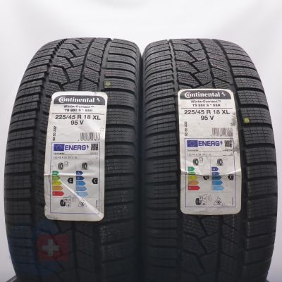 4. 225 45 18 4x CONTINENTAL 225/45 R18 95V XL WinterContact TS 860 S RFT BMW Winterreifen 2021 Ungebraucht   