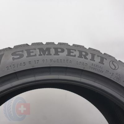 6. 215 45 17 4x SEMPERIT 215/45 R17 91V XL Speed-Grip 5 Winterreifen 2024 7-7,2mm