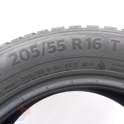 3. 205 55 16 1x CONTINENTAL 205/55 R16 91T WinterContact TS870 Winterreifen 2022 WIE NEU 8,2mm