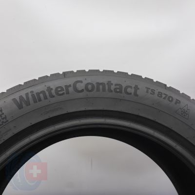 8. 225 55 18 4x CONTINENTAL 225/55 R18  102V XL WinterContact TS870P Winterreifen 2021 6,2-7mm