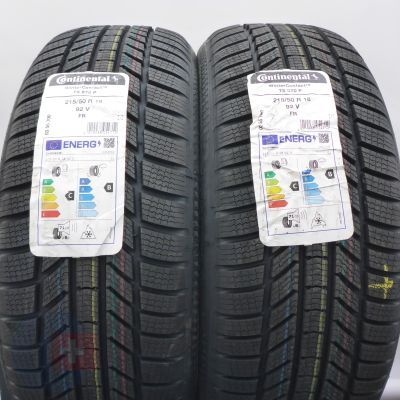 4. 215 50 18 4x CONTINENTAL 215/50 R18 92V WinterContact TS 870 P Winterreifen 2024 VOLL WIE NEU 