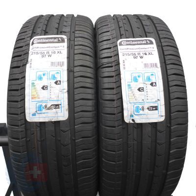 4. 215/55 R16 4x CONTINENTAL 215/55 R16 97W ContiPremiumContact 5 Sommerreifen 2018 VOLL