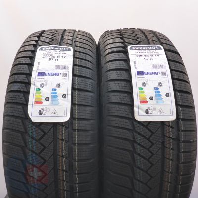 5. 225 55 17 4x CONTINENTAL 225/55 R17 97H RunFlat BMW MOE WinterContact TS850P Winterreifen 2022 WIE NEU VOLL